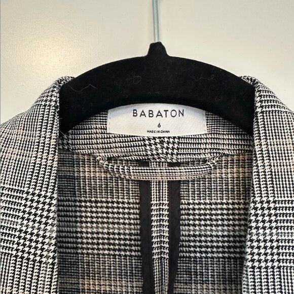 Babaton Power Blazer - gray plaid - Picture 7 of 7